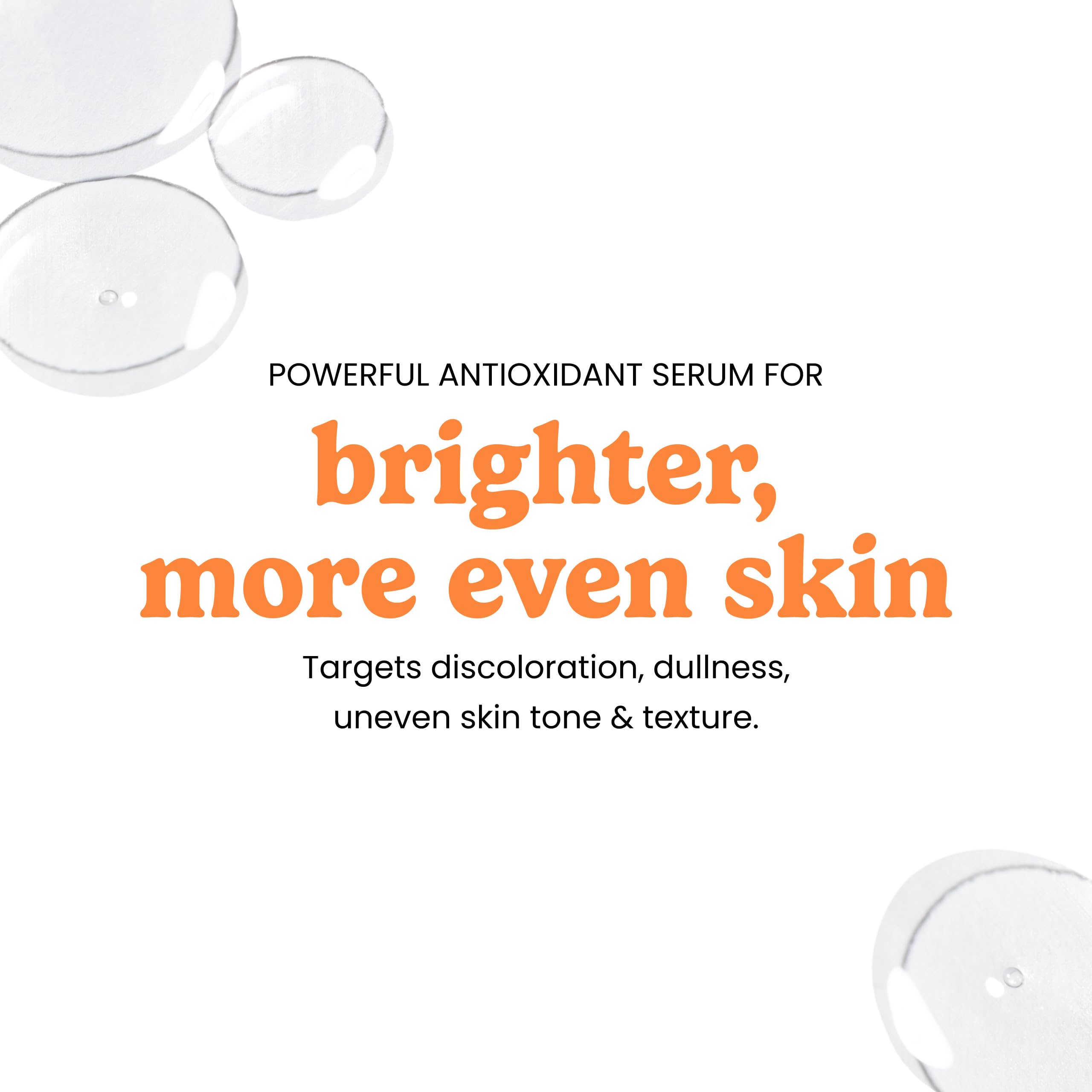 Timeless Skin Care Vitamin C Serum with Vitamin E & Ferulic Acid - Brightening Serum - for Oily & Dry Skin - Fragrance-Free - 1.7 Fl Oz